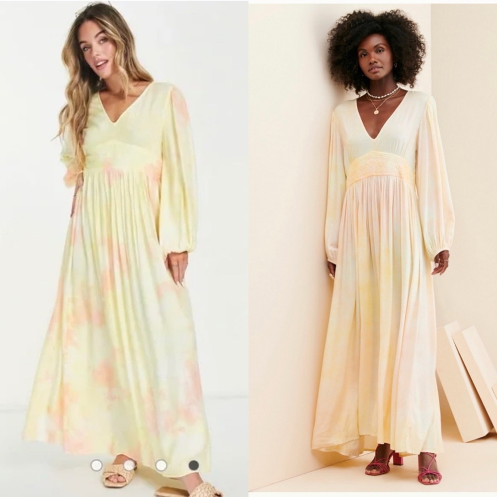 RAGA Sunsets By The Beach Tie Dye Maxi Dress XS - Picture 2 of 12